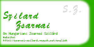 szilard zsarnai business card